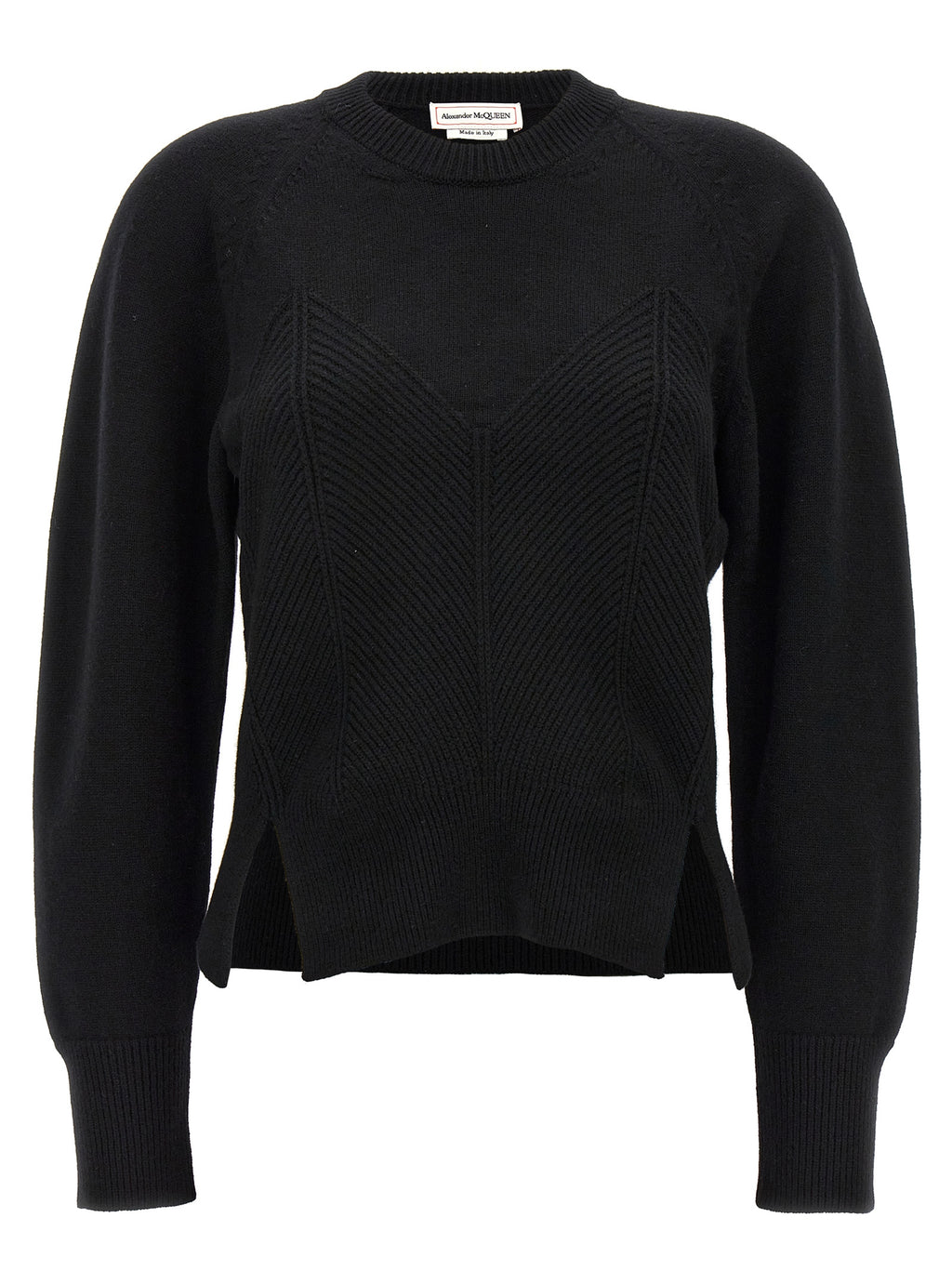 Black Wool Cardigan