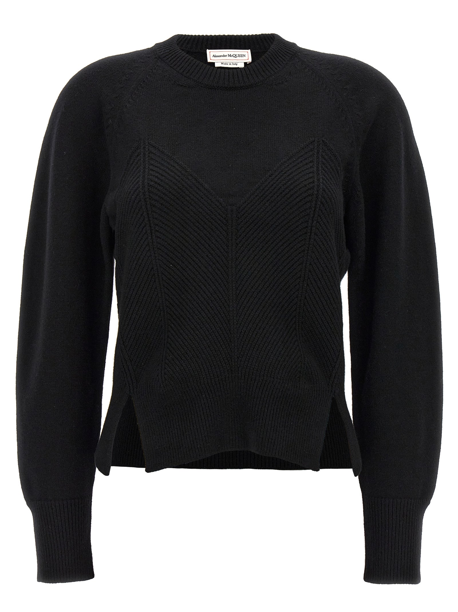 Black Wool Cardigan