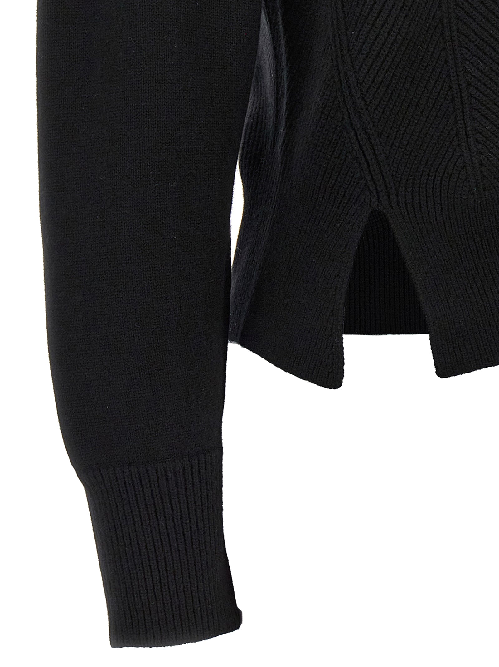 Black Wool Cardigan