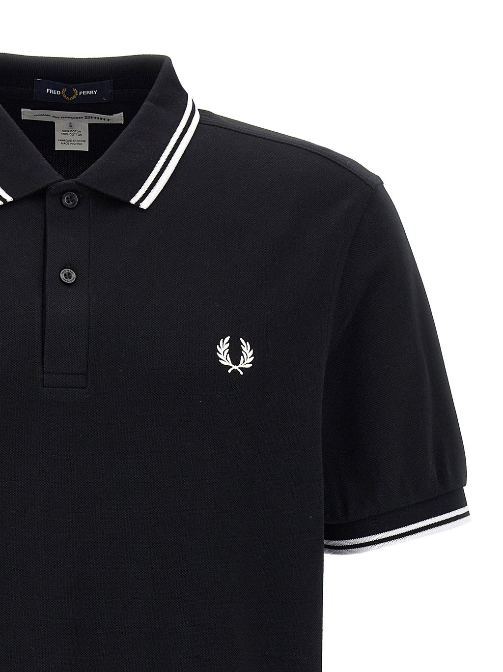 Bicolor Cotton Polo Shirt