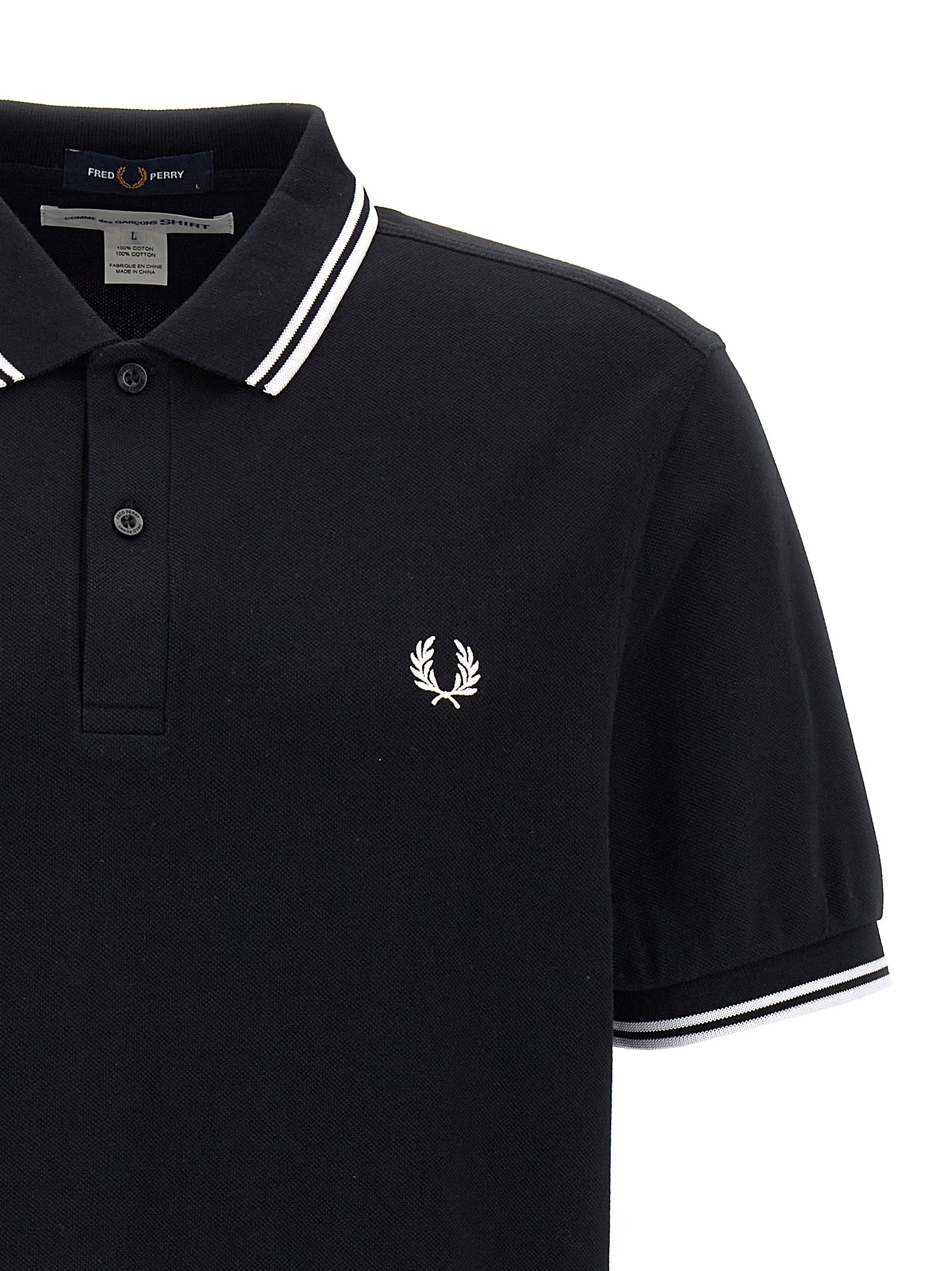 Bicolor Cotton Polo Shirt