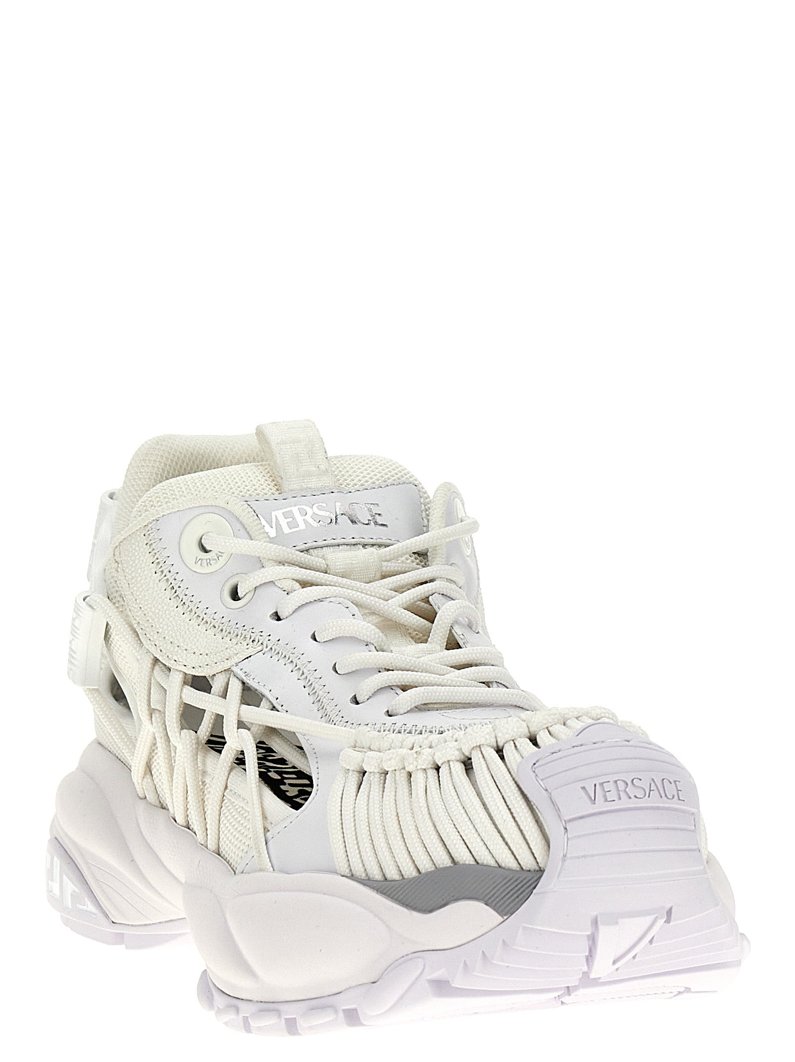 White Calfskin Athletic Sneakers