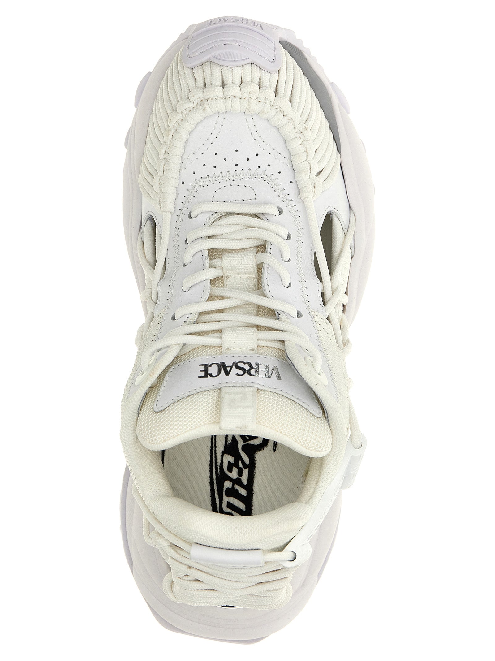 White Calfskin Athletic Sneakers