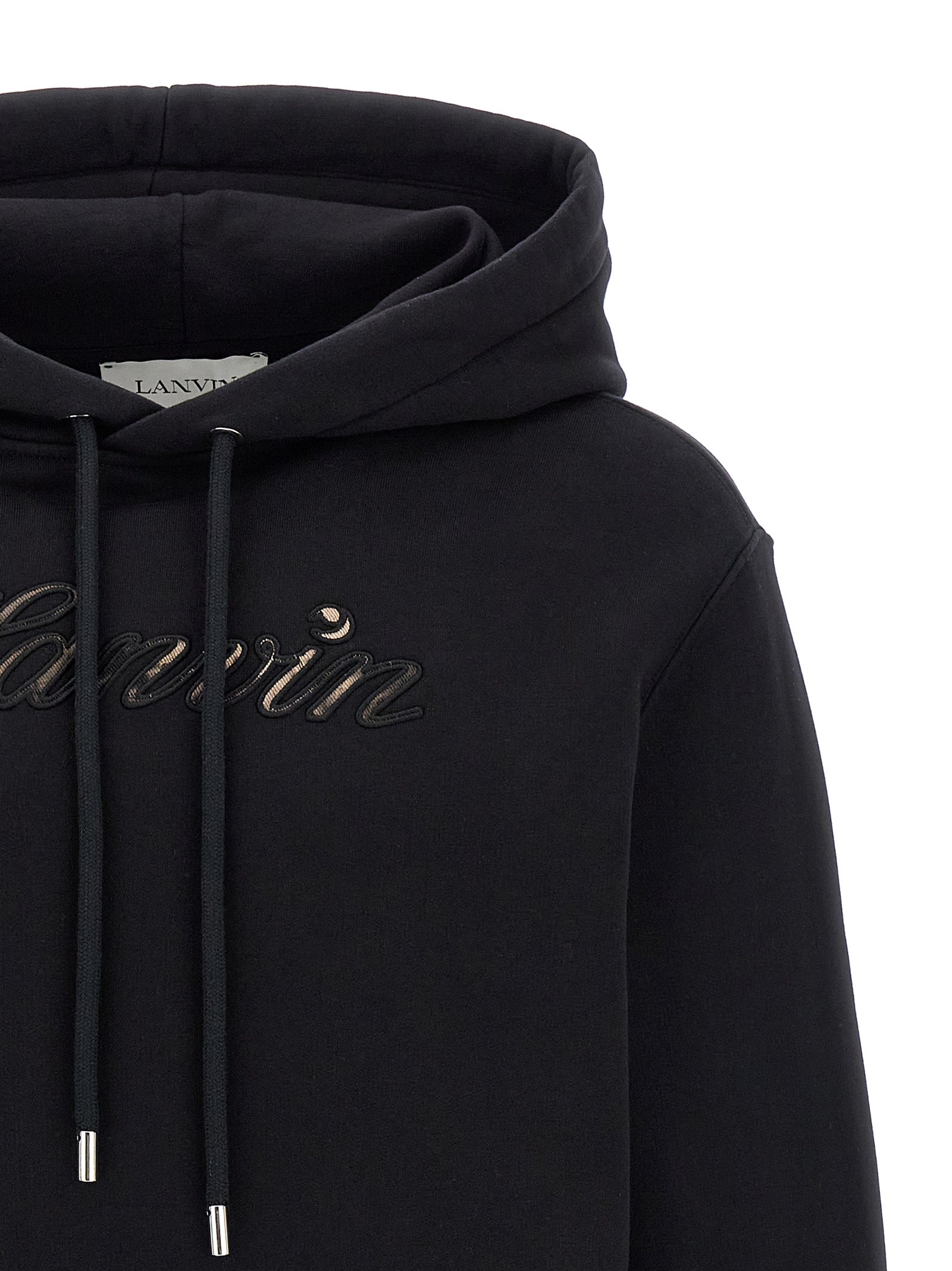 Black Cotton Sweatshirt