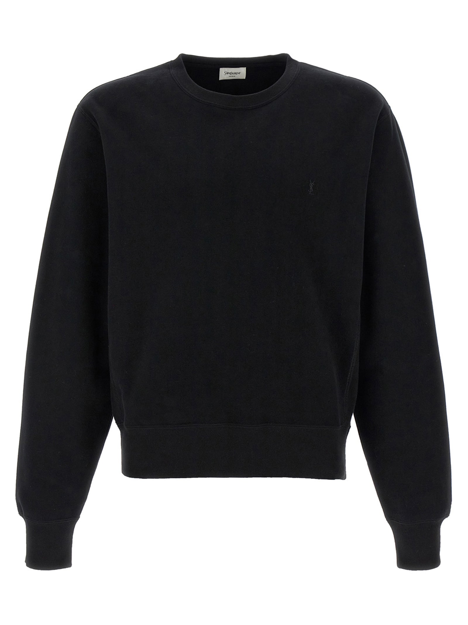 Black Cotton Sweatshirt
