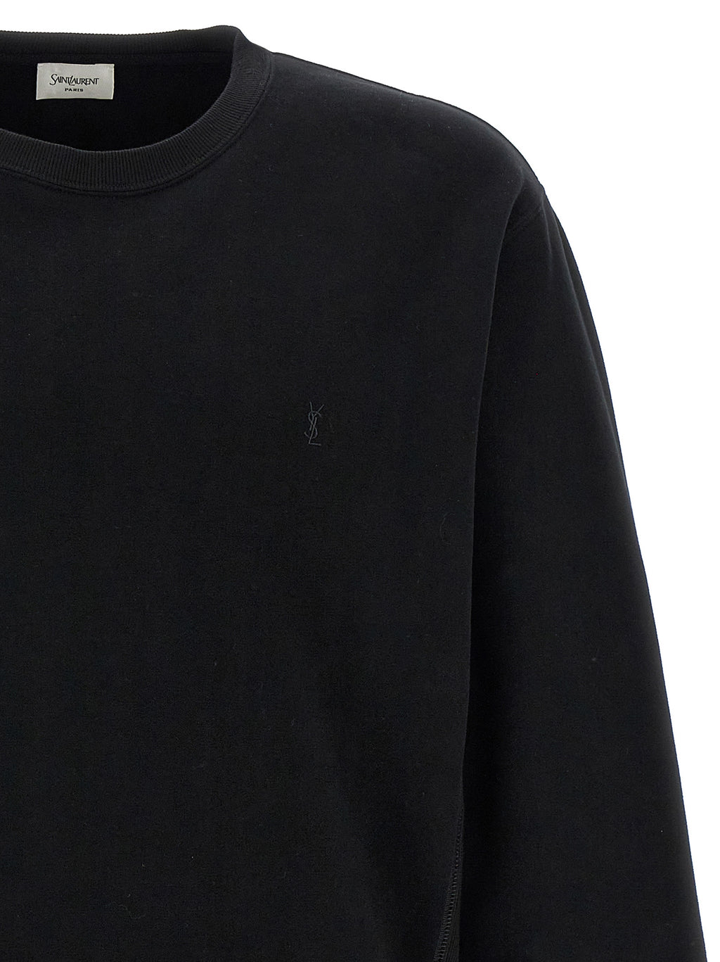 Black Cotton Sweatshirt