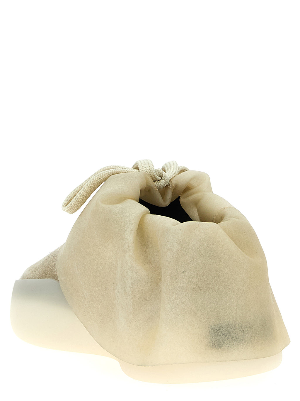 Beige Leather Sneakers