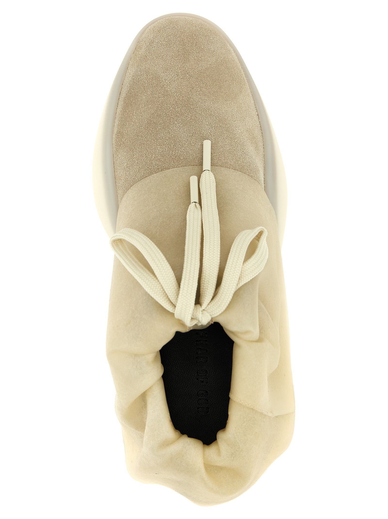 Beige Leather Sneakers