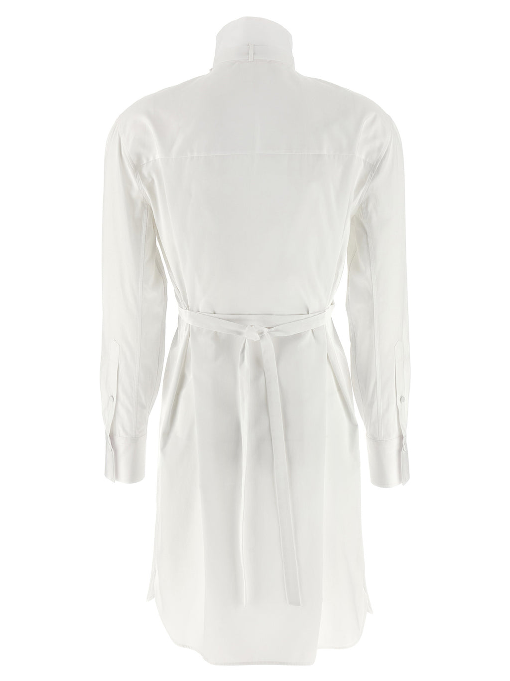 White Cotton Midi Dress