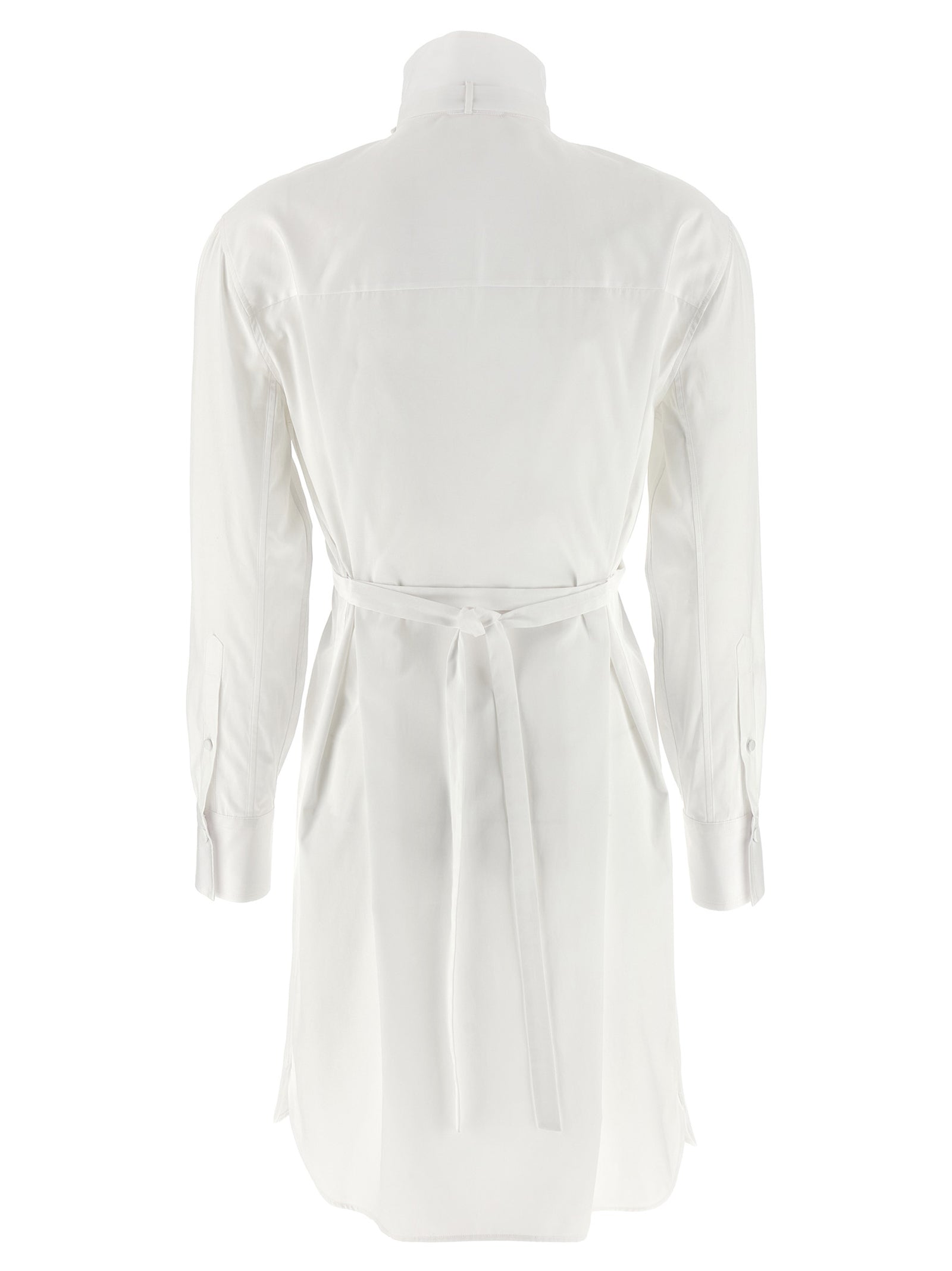 White Cotton Midi Dress