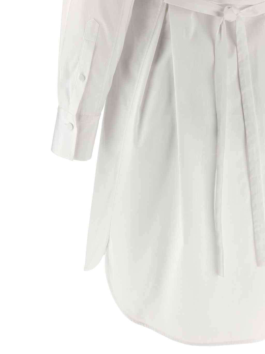 White Cotton Midi Dress