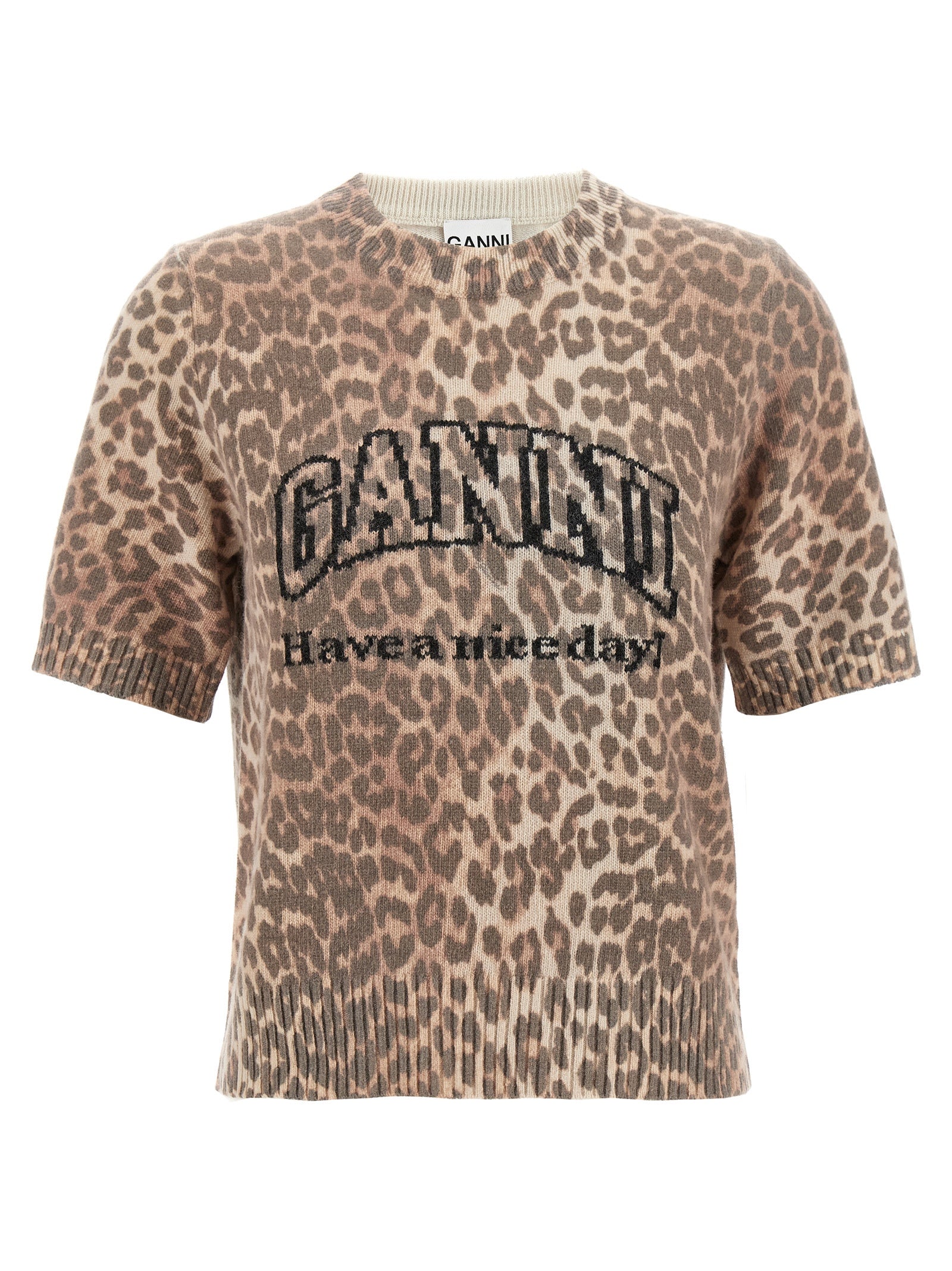 Brown Wool T-Shirt