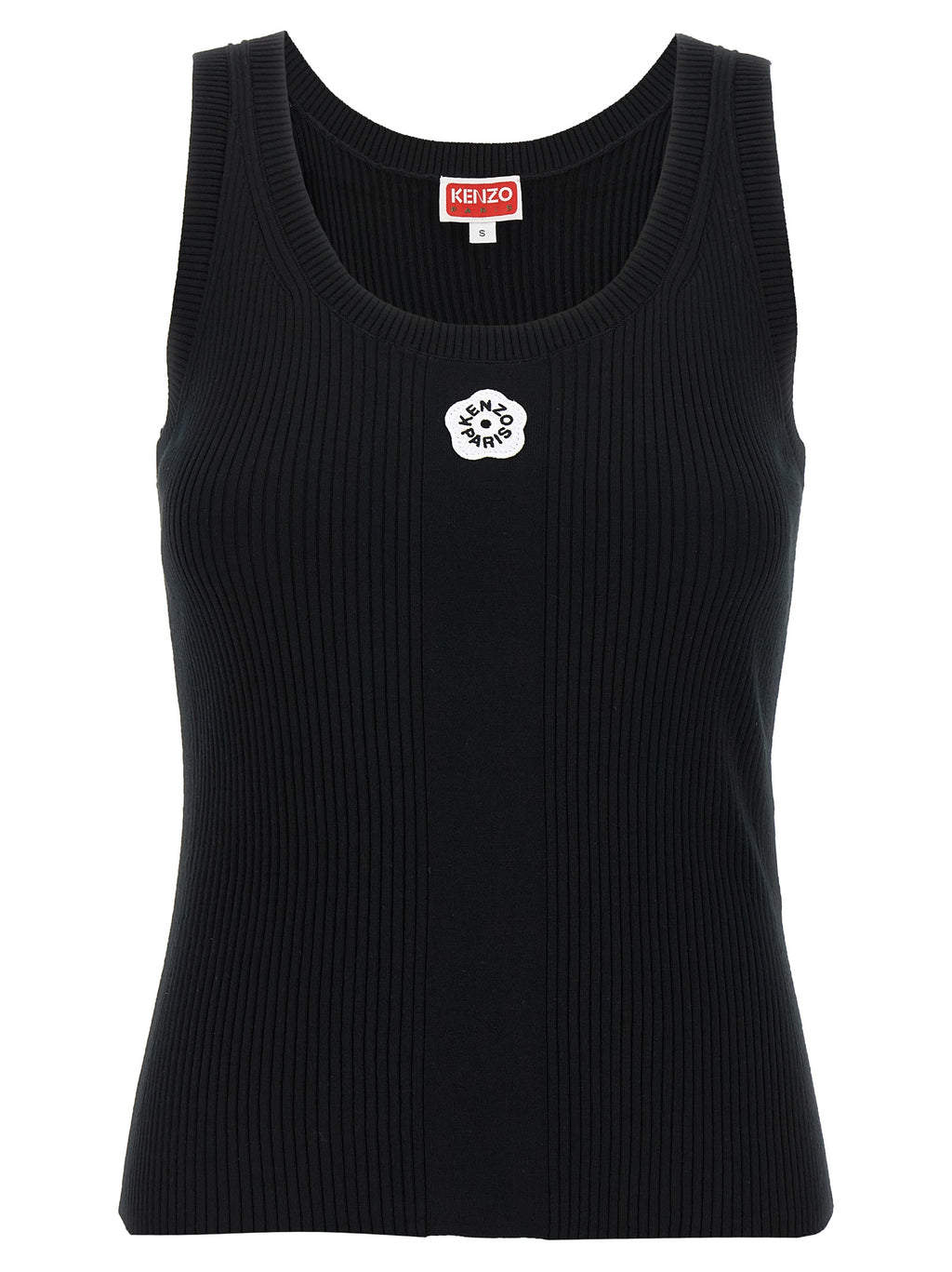 Black Viscose Sleeveles T-Shirt