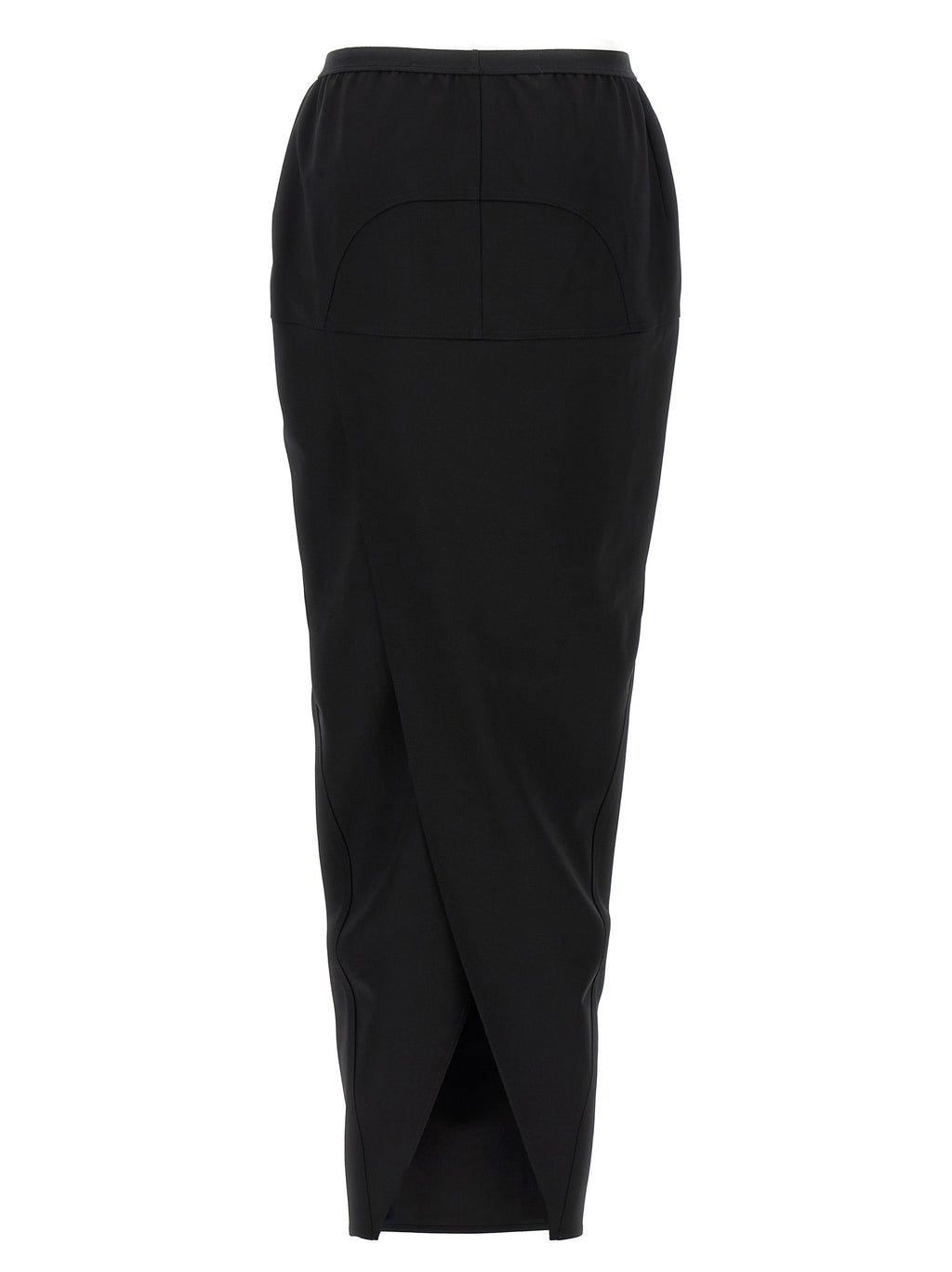 Black Wool Mini Skirt