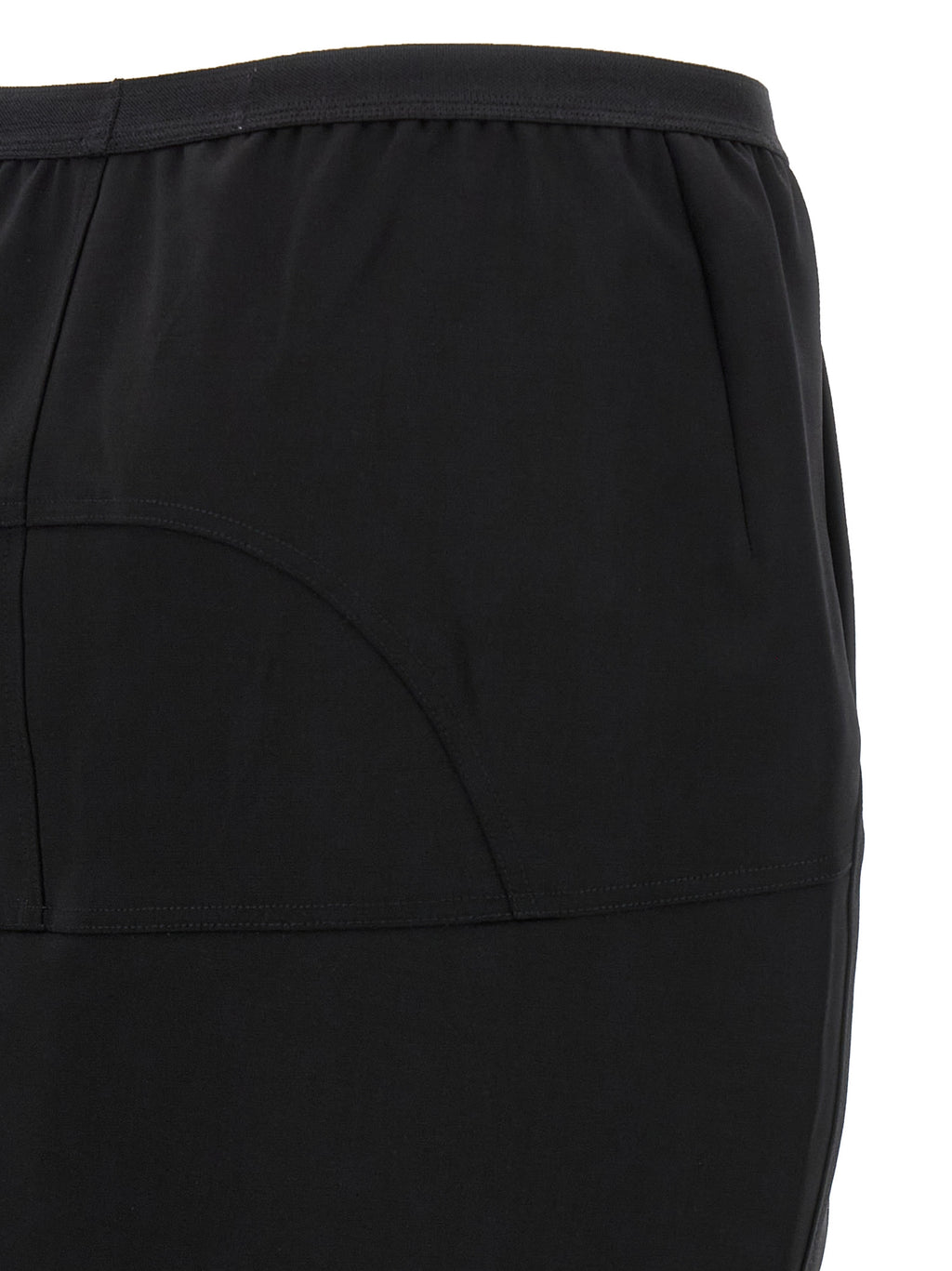 Black Wool Mini Skirt