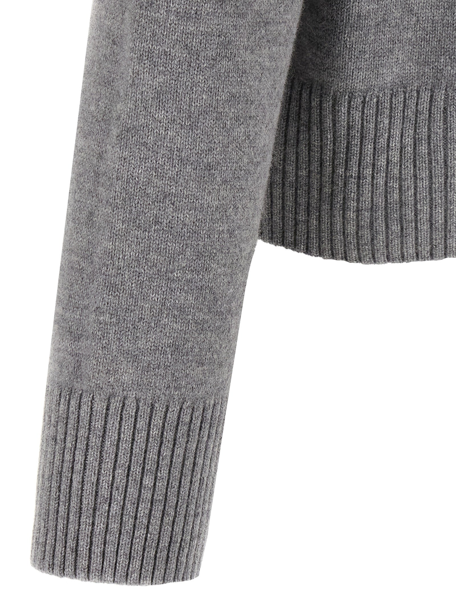Gray Wool Cardigan