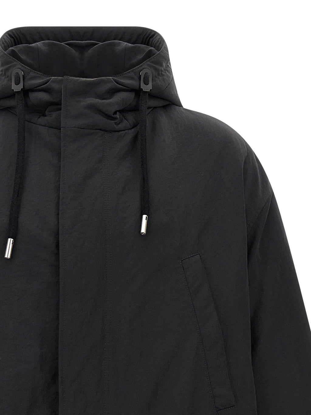 Gray Polyamide Parka