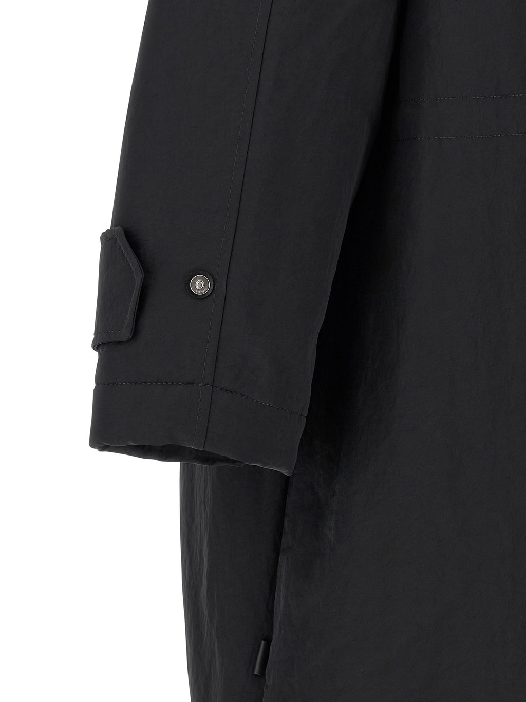 Gray Polyamide Parka
