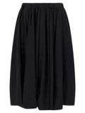 Black Wool Mini Skirt