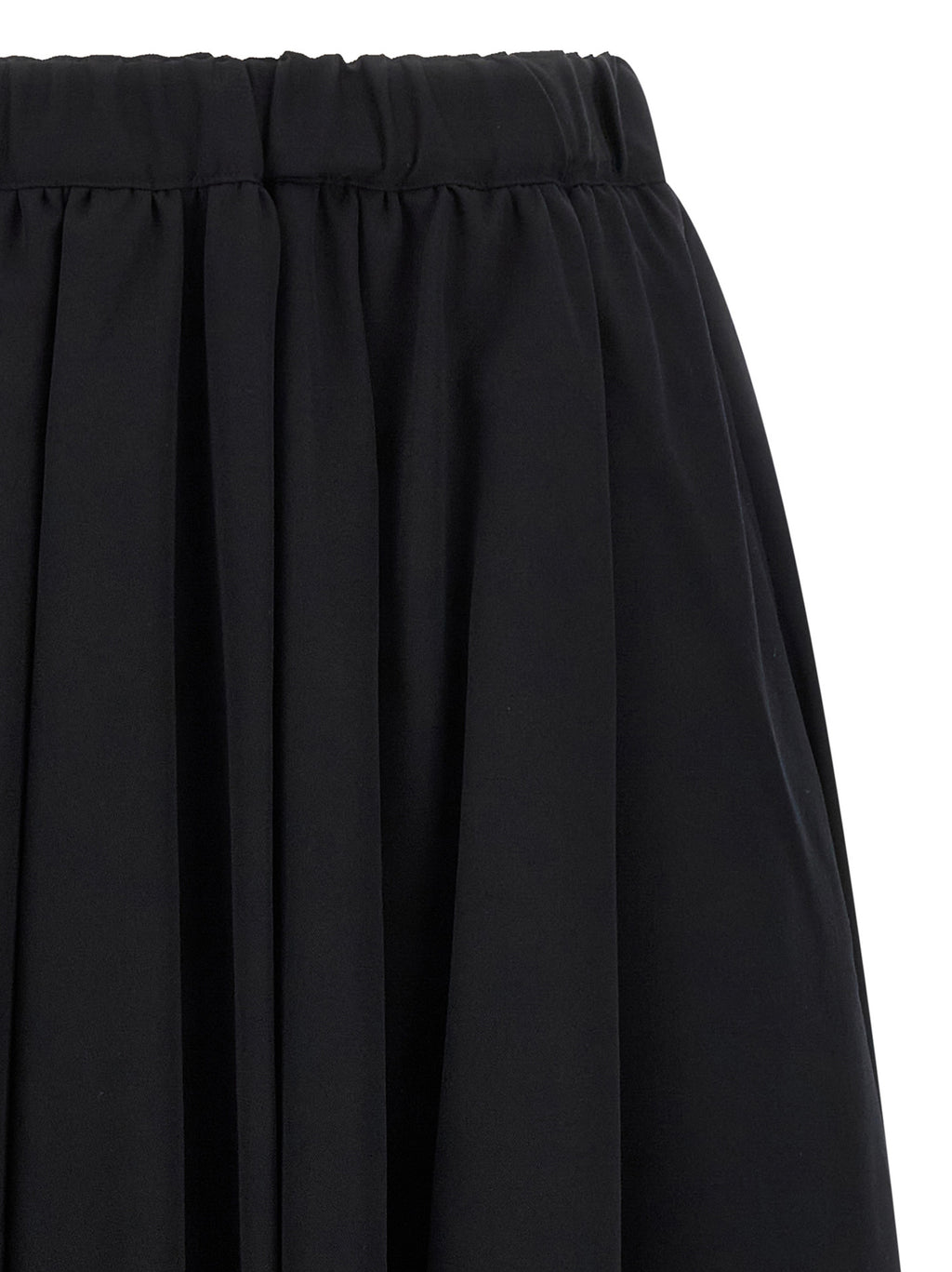 Black Wool Mini Skirt