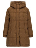 Brown Polyester Parka