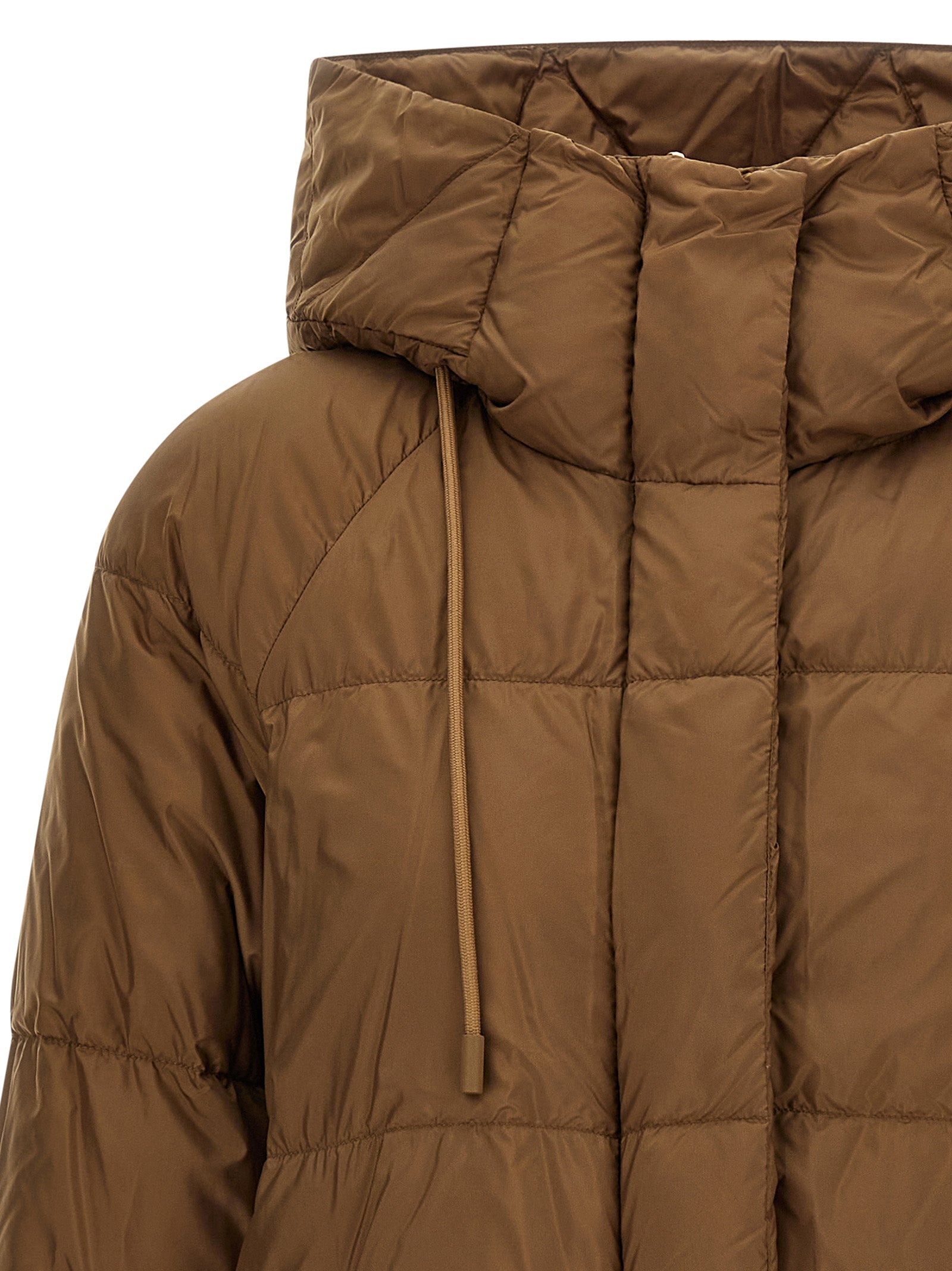 Brown Polyester Parka