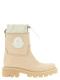 Beige Pvc Ankle Boots