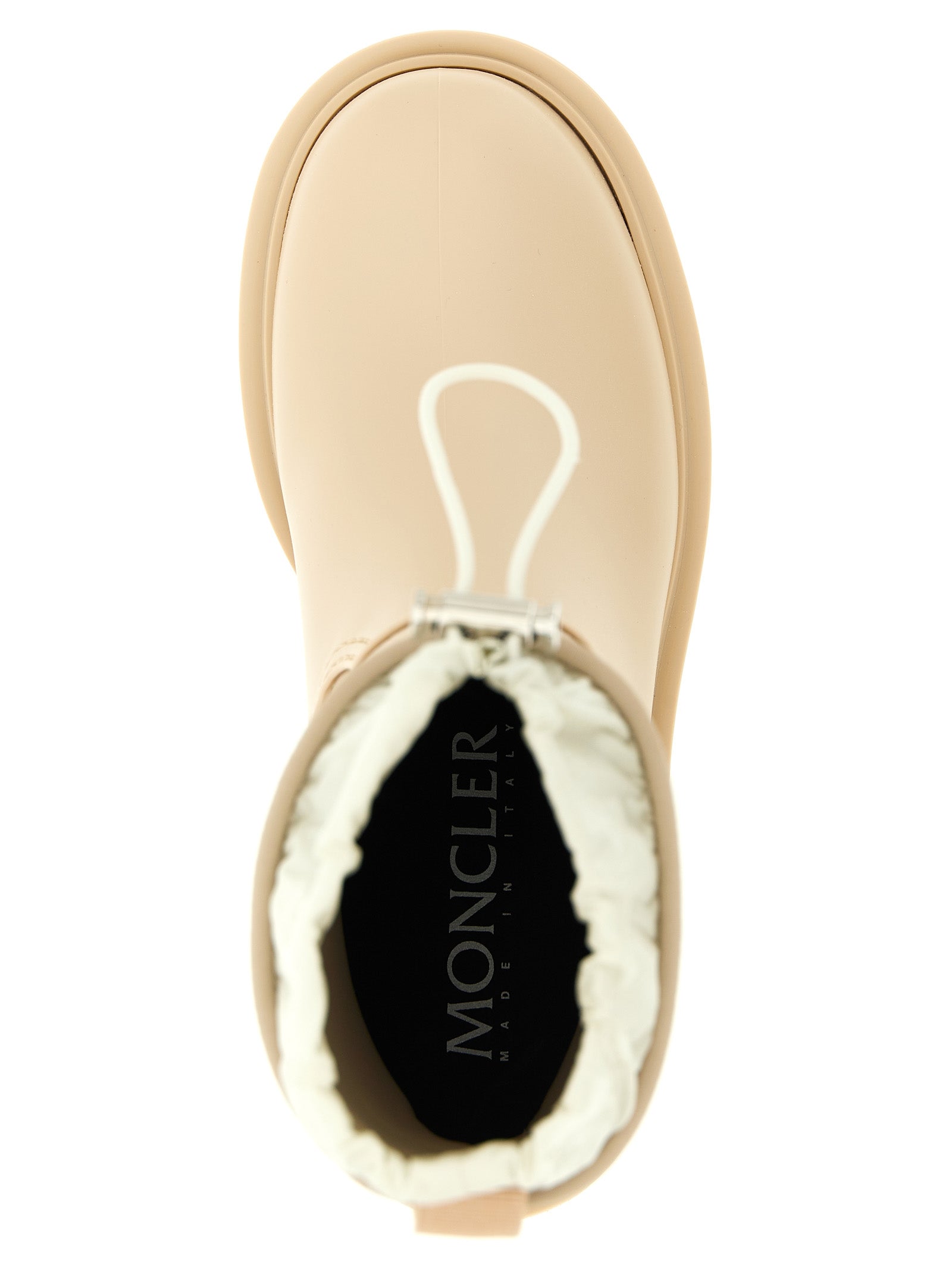 Beige Pvc Ankle Boots