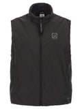 Black Polyamide Sleeveless Jacket