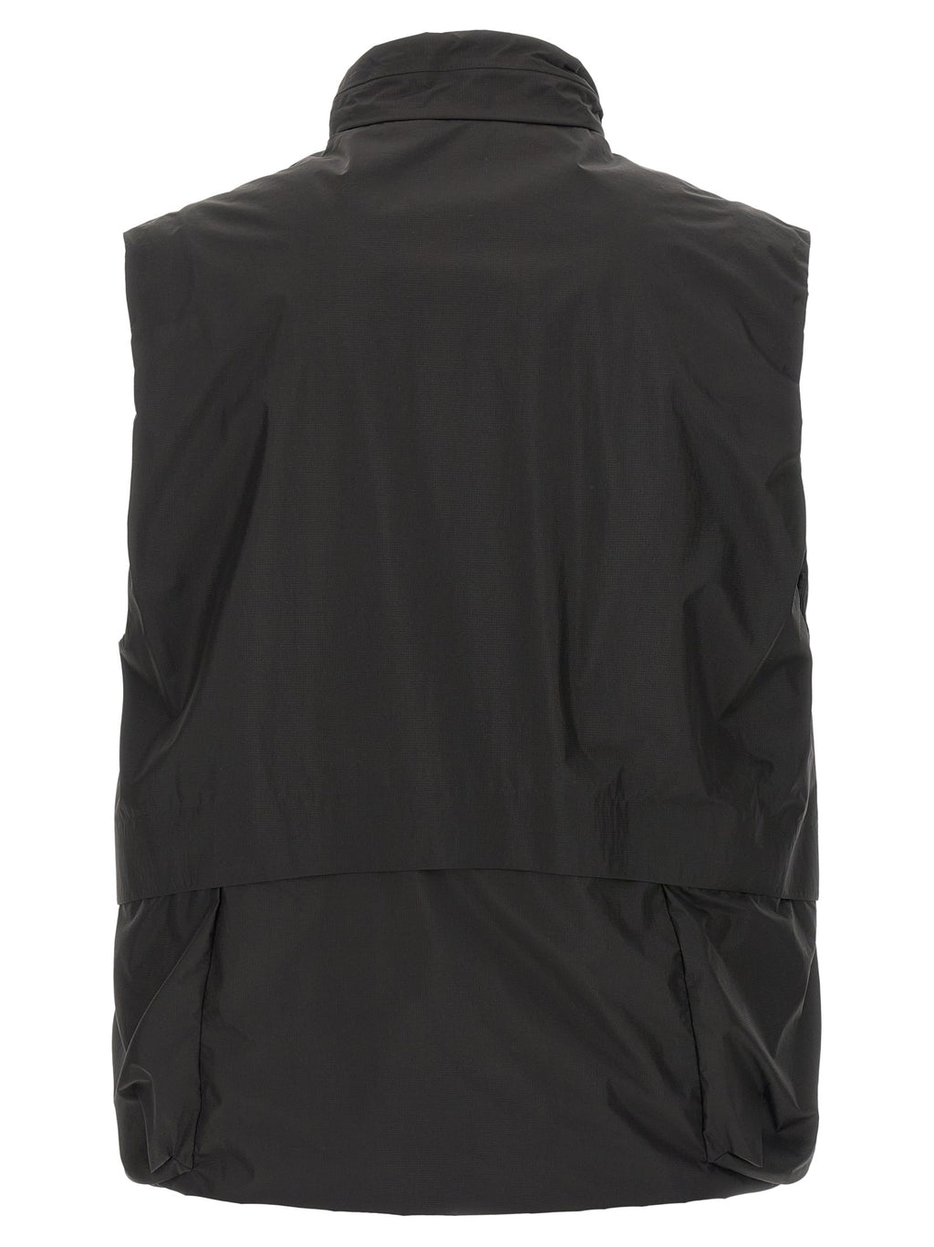 Black Polyamide Sleeveless Jacket