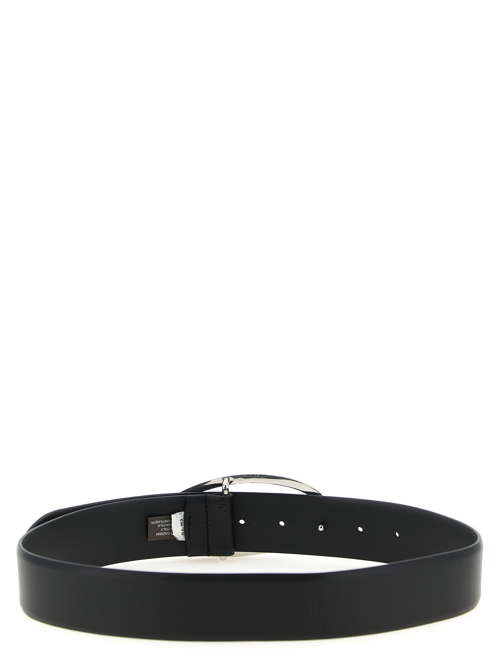 Black Leather Regular Belt