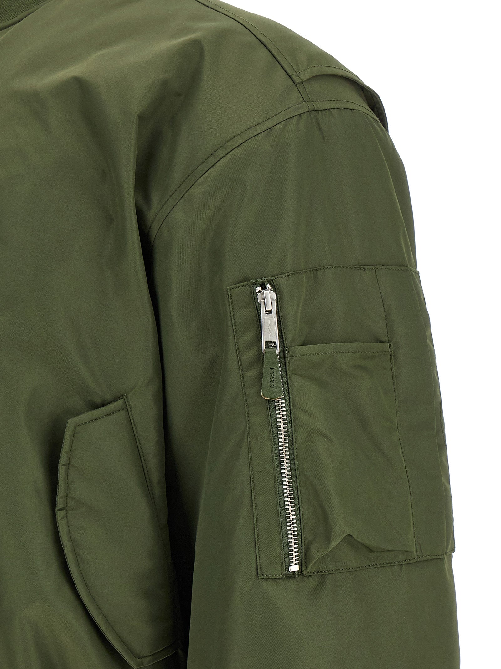 Bicolor Nylon Bomber