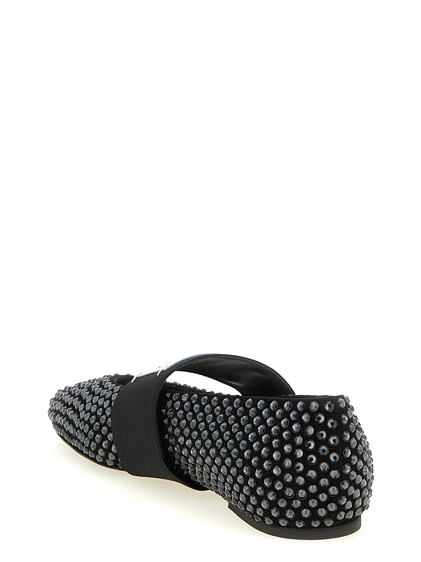 Black Calfskin Ballet Flats
