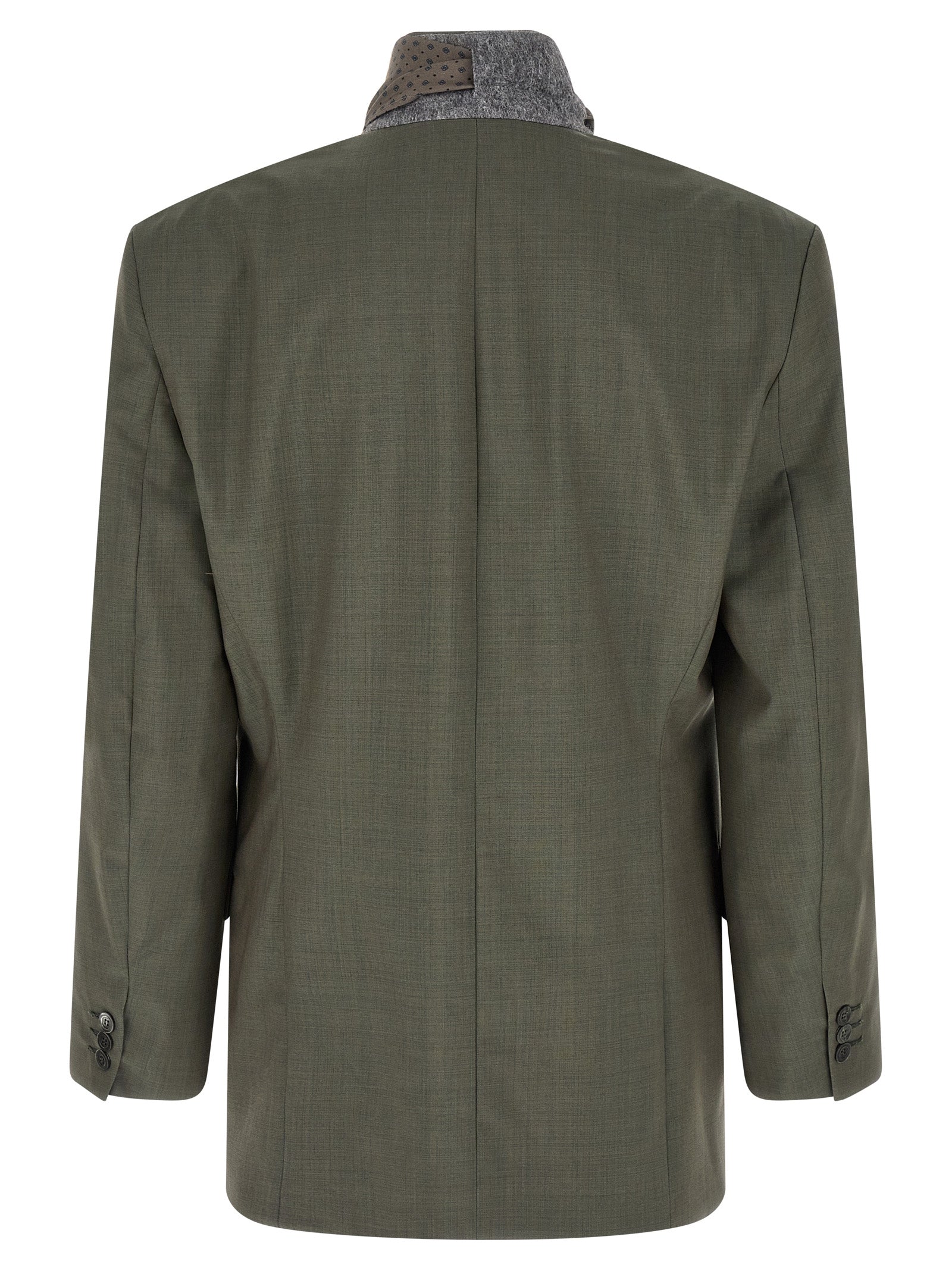 Bicolor Virgin Wool Blazer