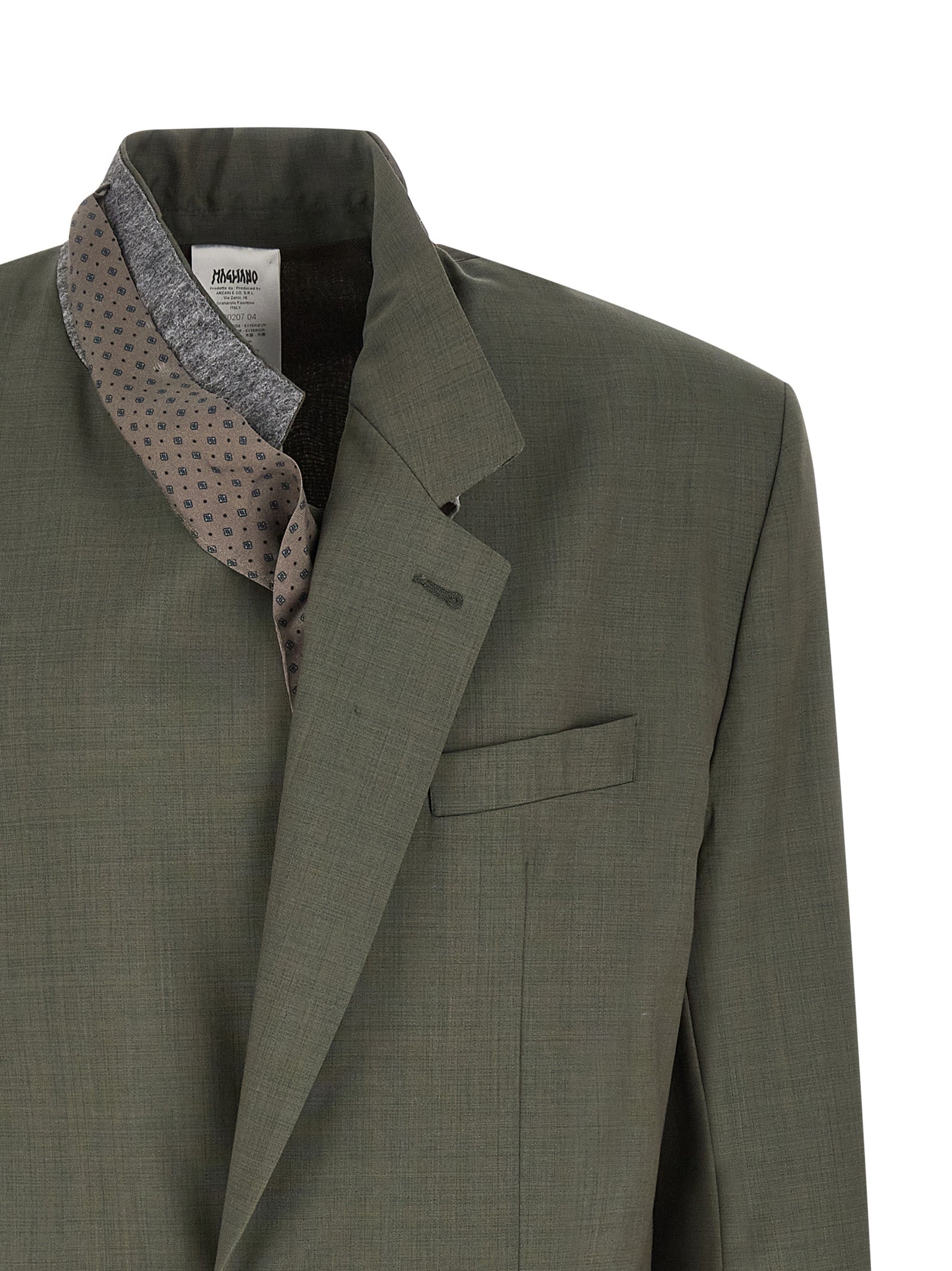Bicolor Virgin Wool Blazer
