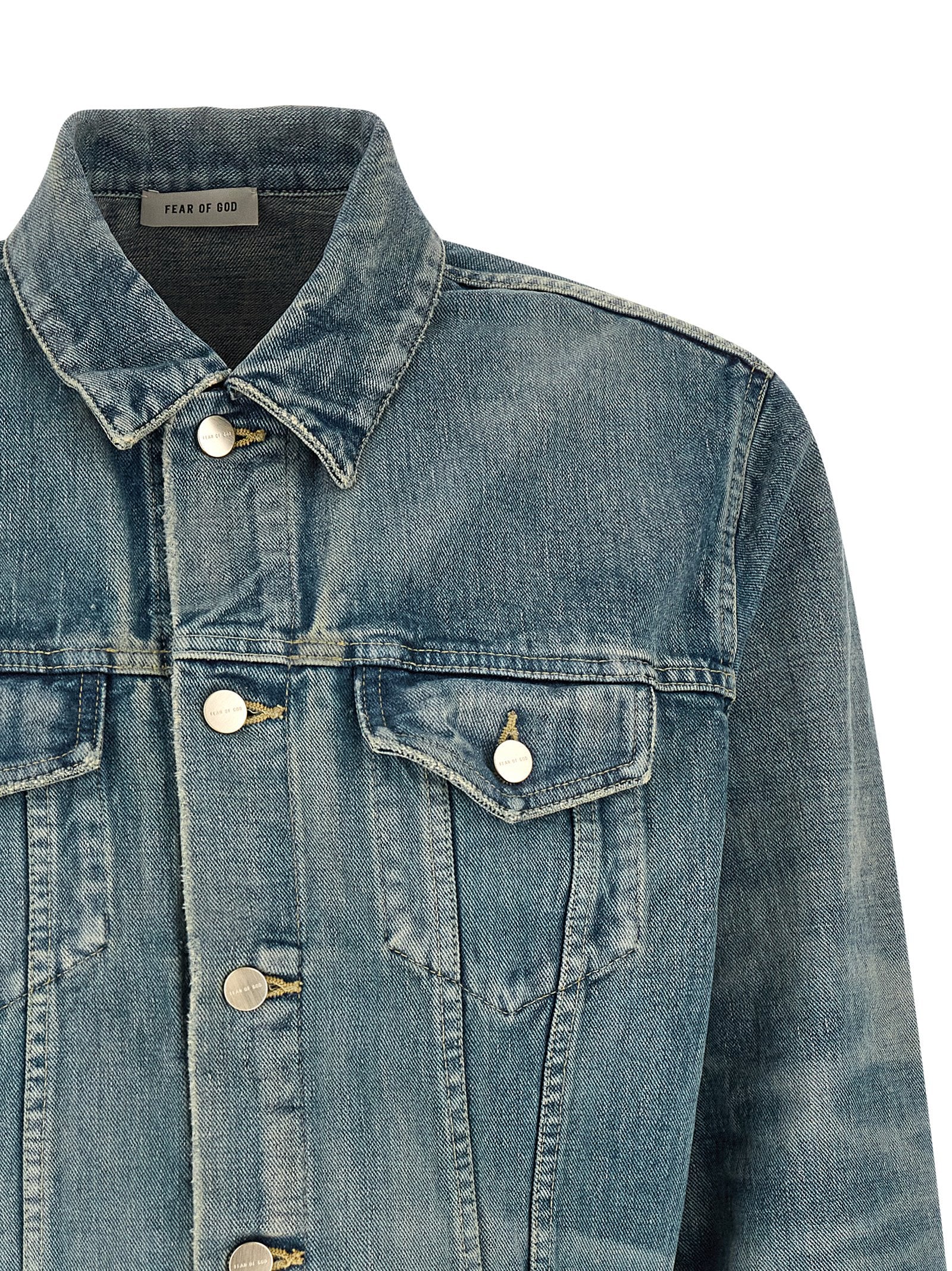 Blue Cotton Denim Jacket