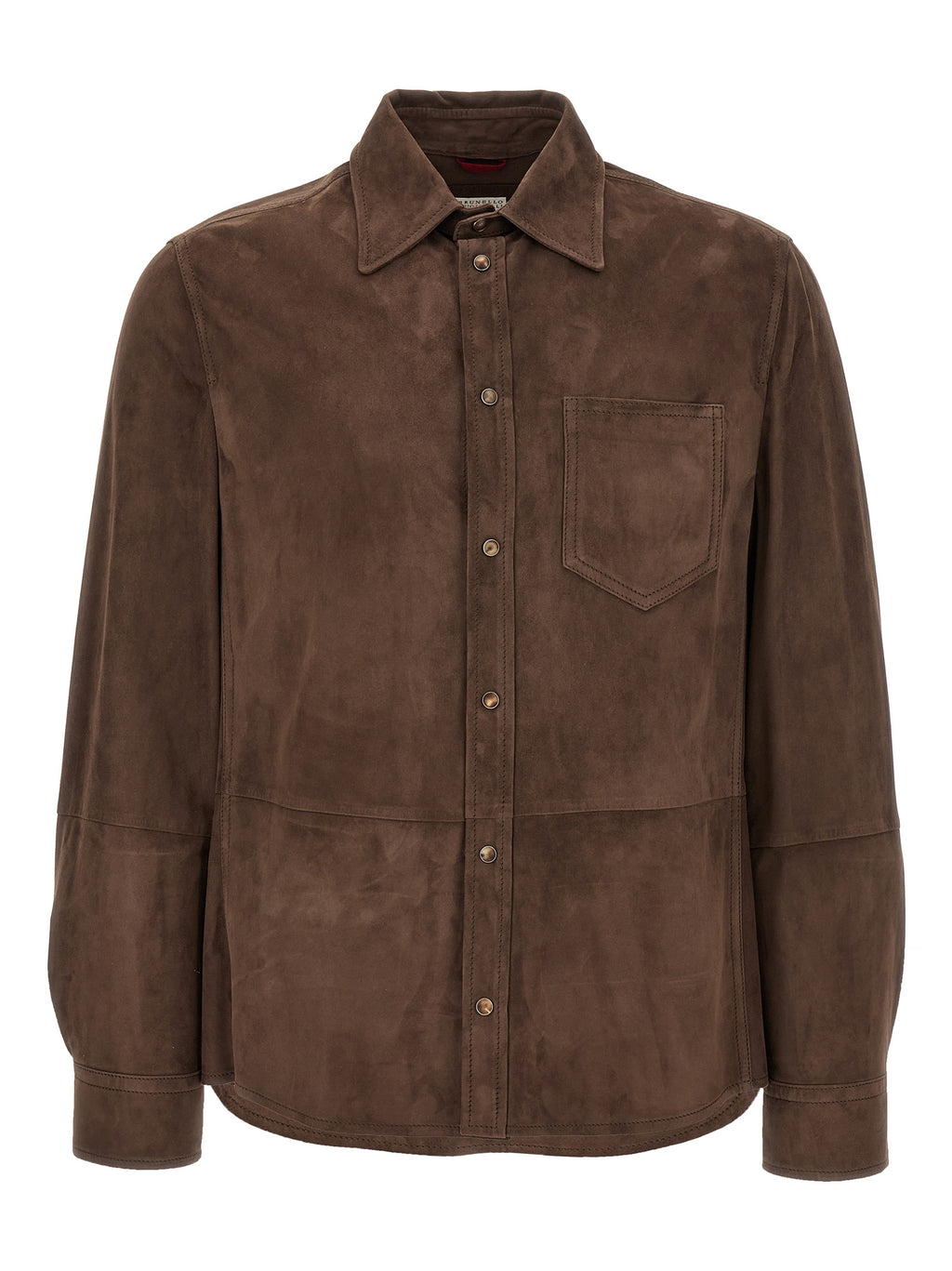 Brown Lamb Leather Blouse