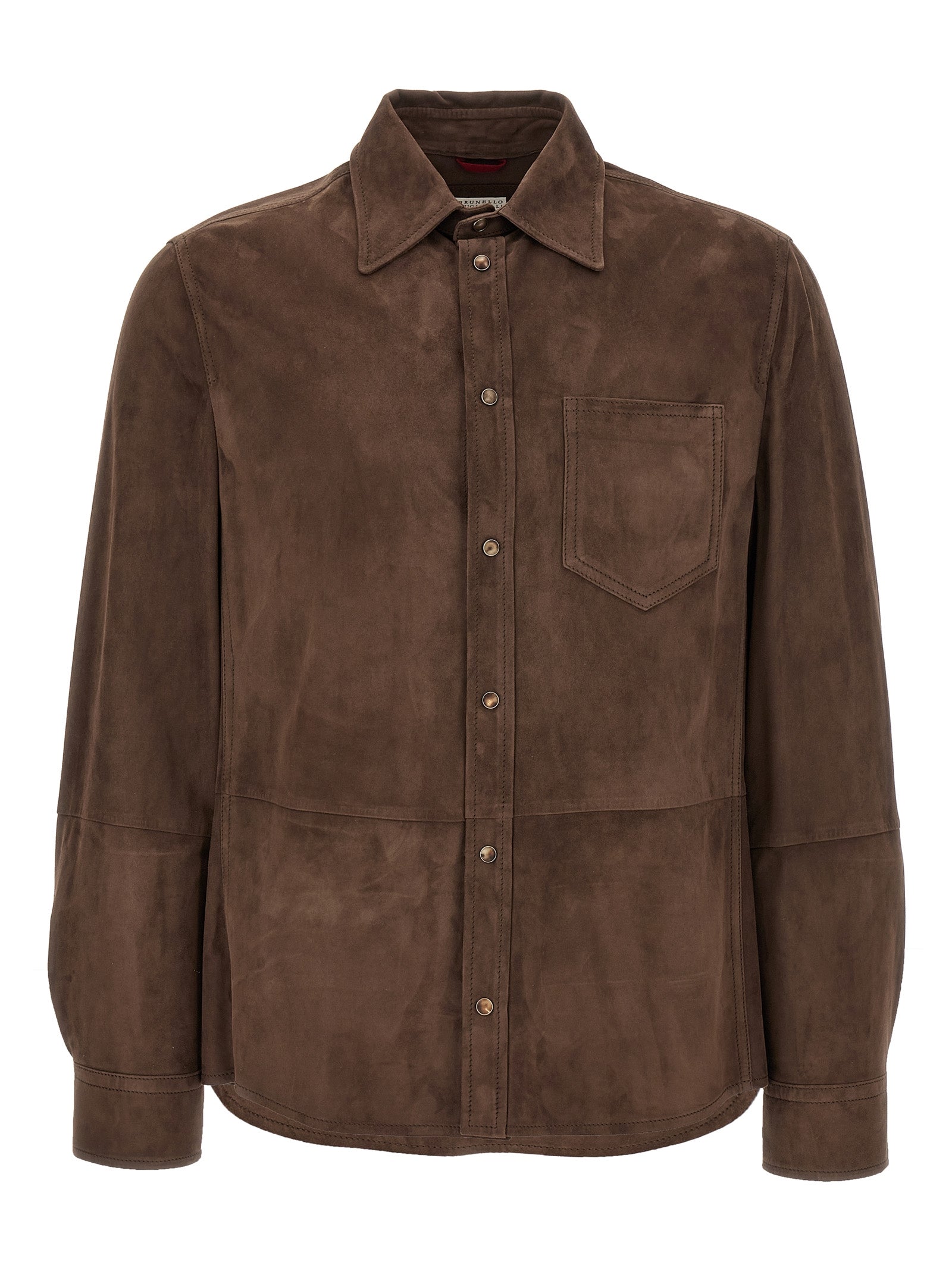 Brown Lamb Leather Blouse