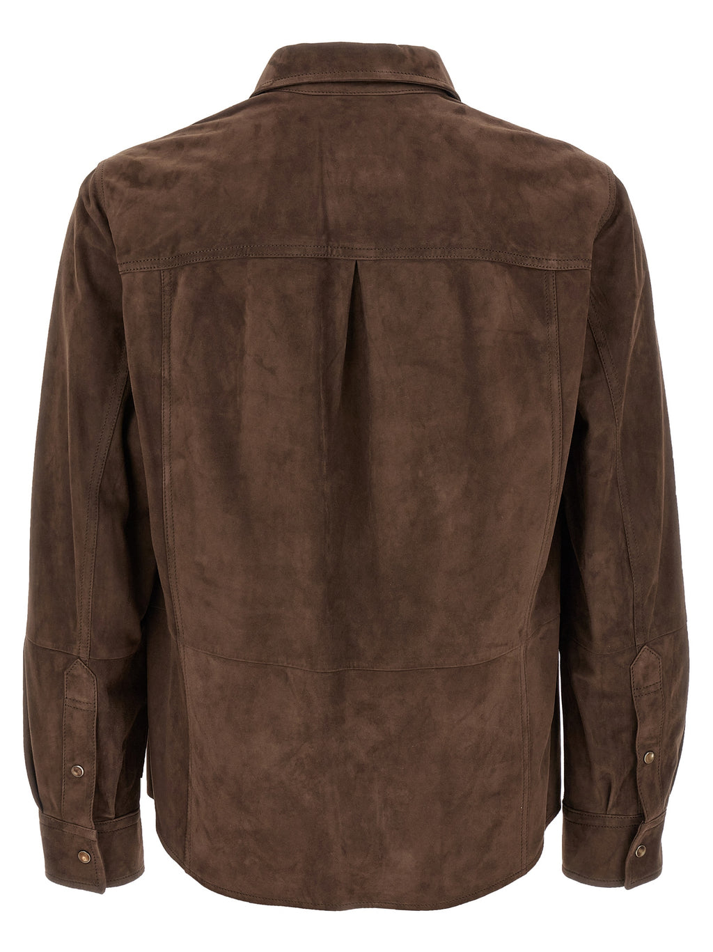Brown Lamb Leather Blouse