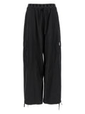 Black Polyester Cargo Pants