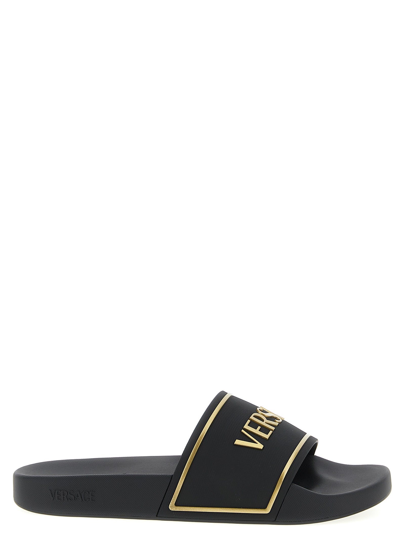 Black Polyurethane Slides