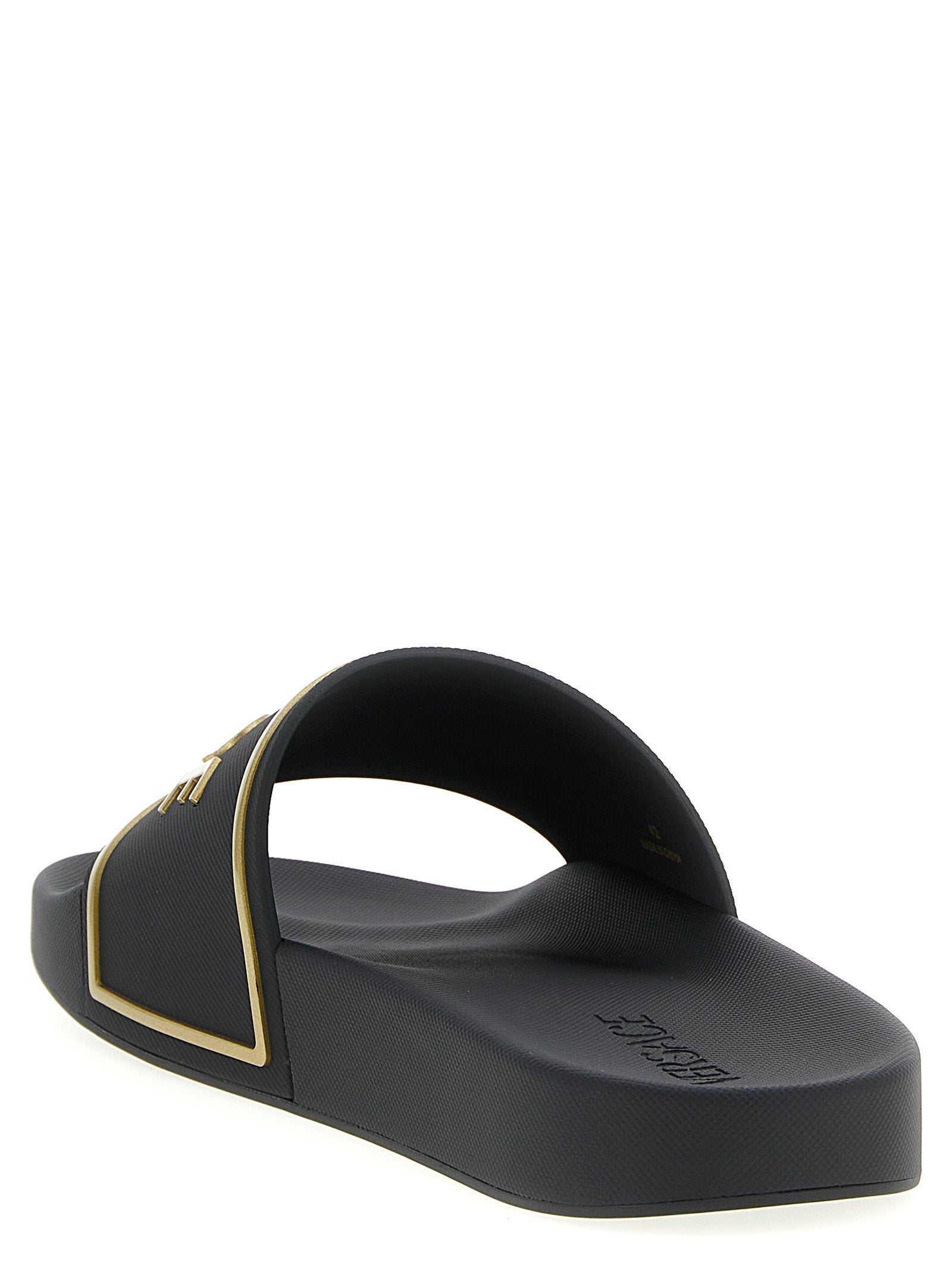 Black Polyurethane Slides