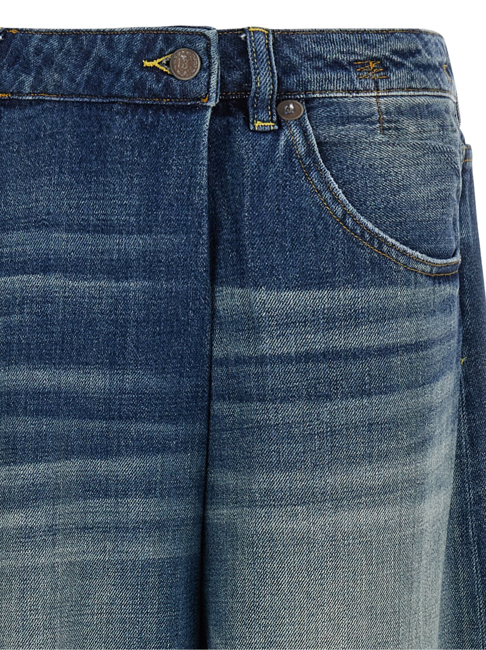 Blue Cotton Jeans Denim