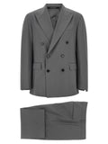 Gray Virgin Wool Two-Piece Suit