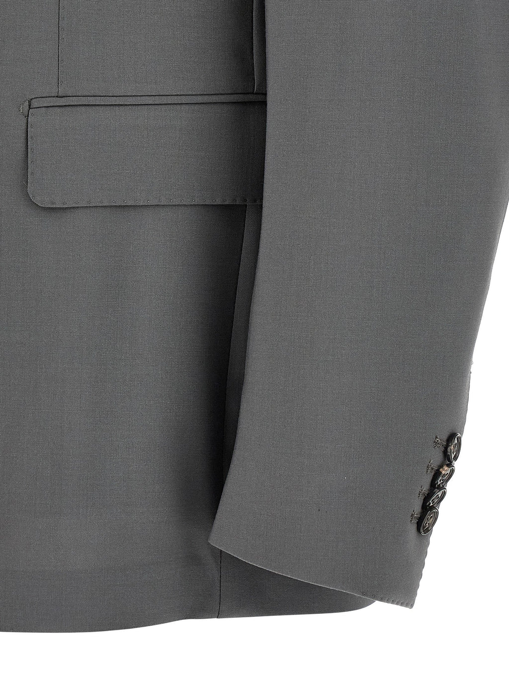 Gray Virgin Wool Two-Piece Suit
