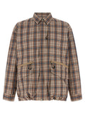 Beige Cotton Full-Length Jacket