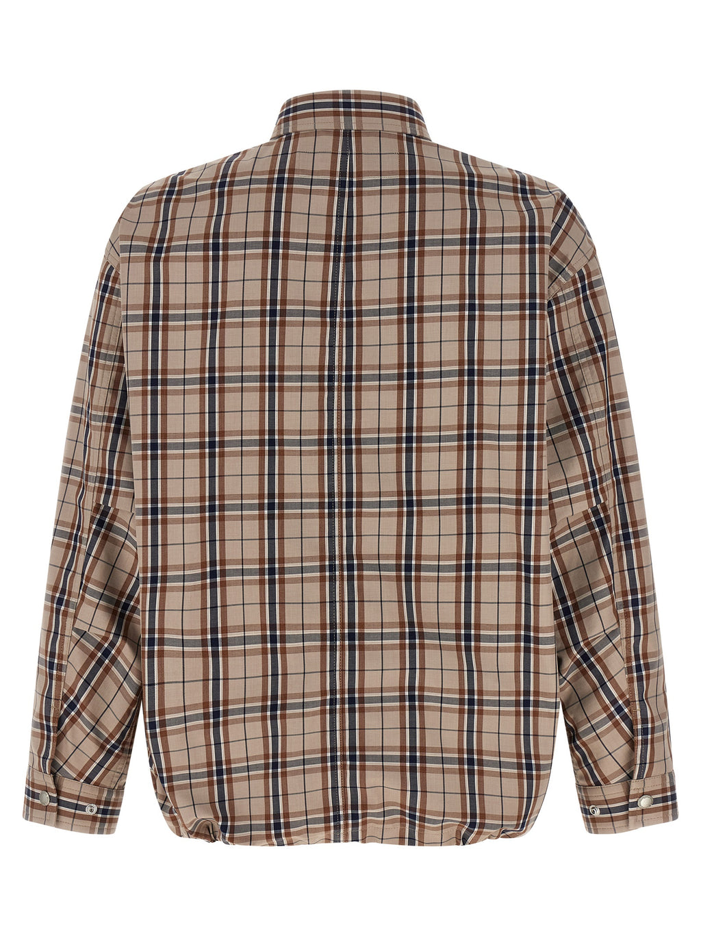 Beige Cotton Full-Length Jacket