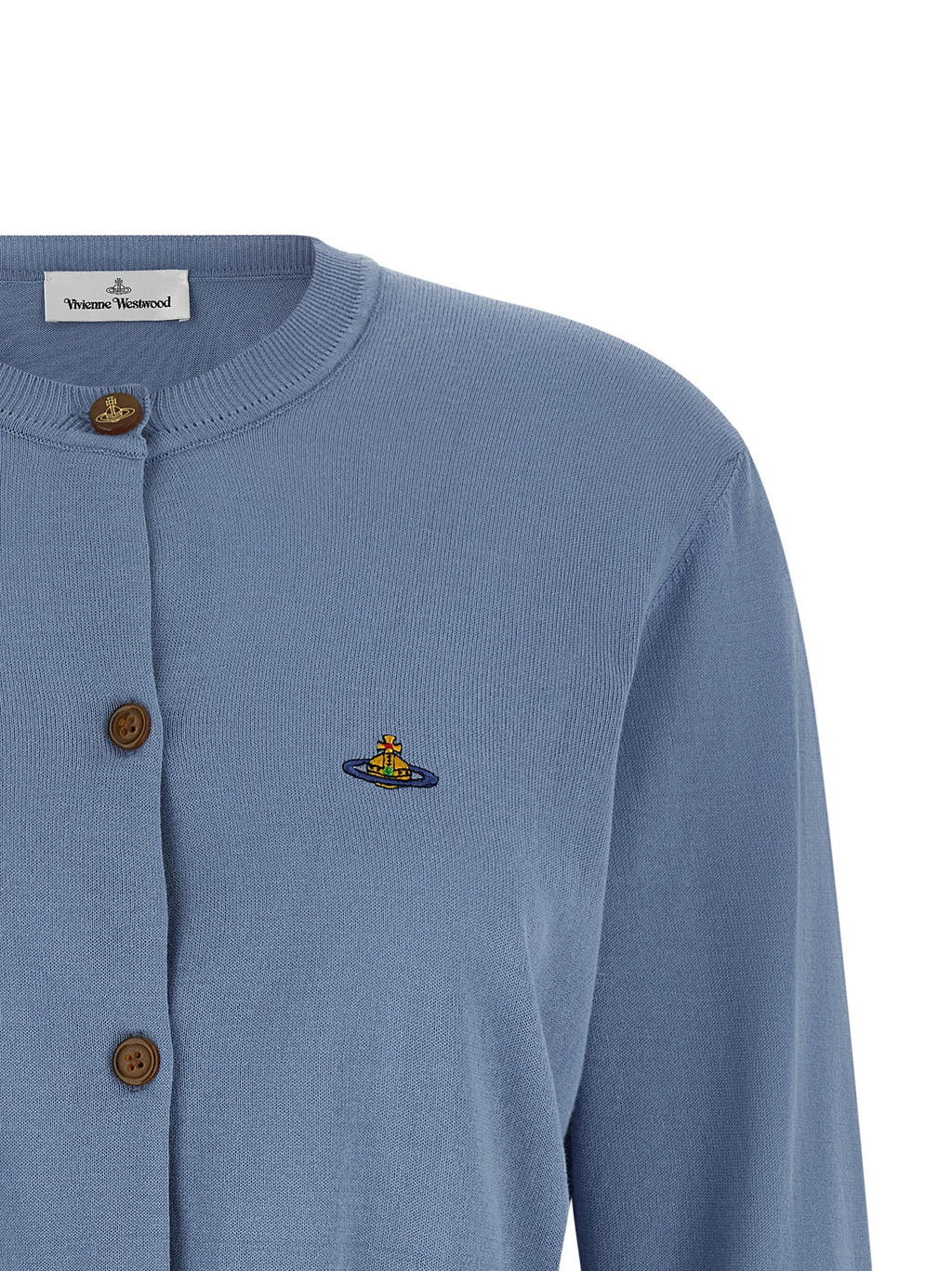 Blue Cotton Cardigan