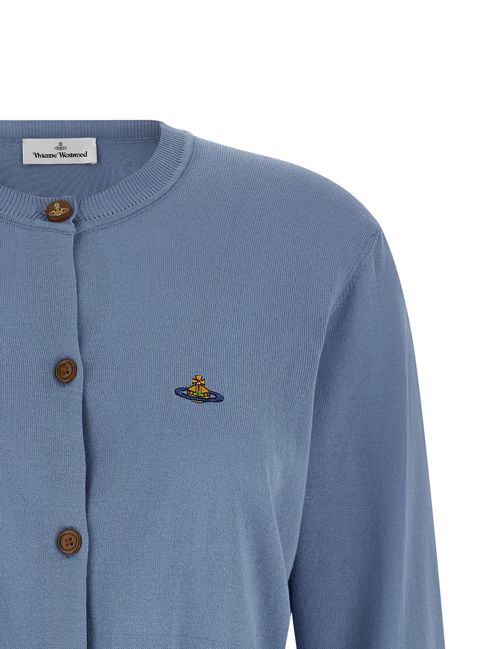 Blue Cotton Cardigan
