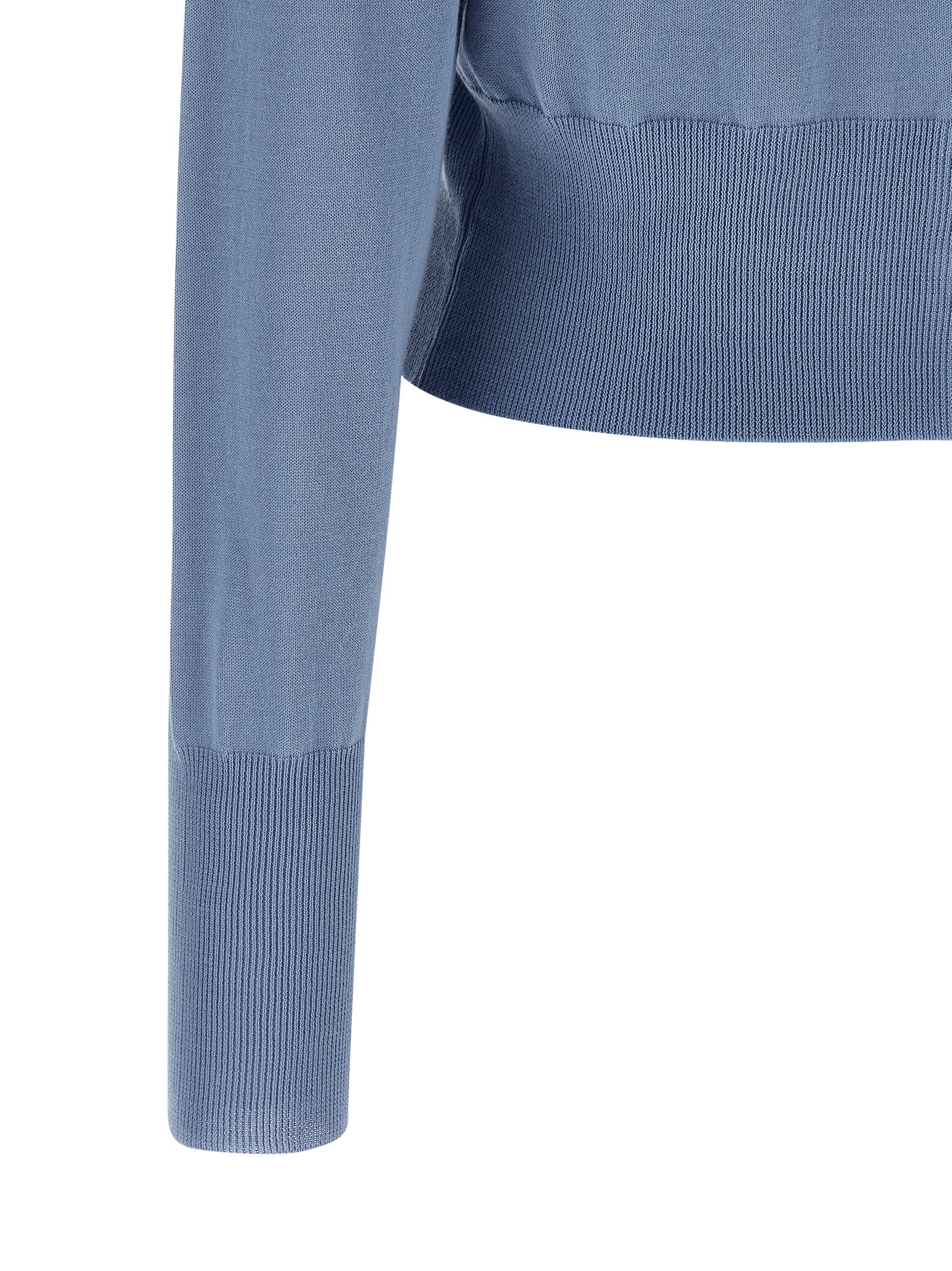 Blue Cotton Cardigan
